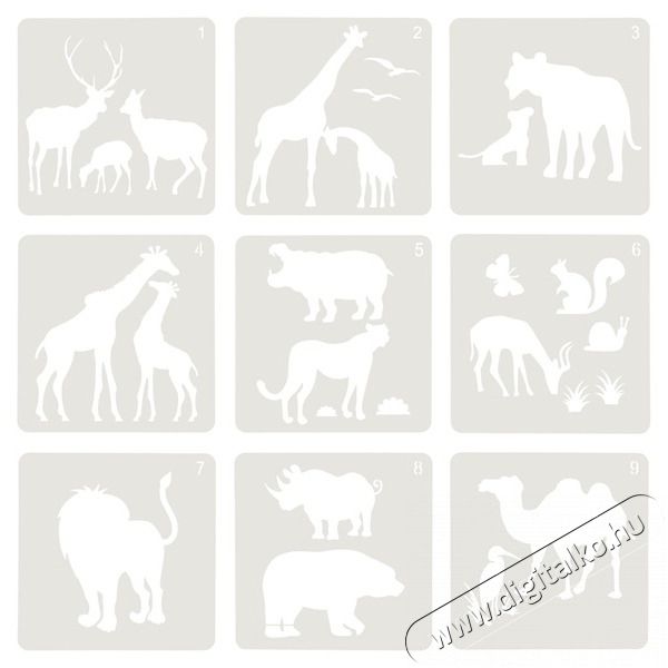 JOLLY Airbrush Fun 30 darabos sablon Iroda &eacute;s sz&aacute;m&iacute;t&aacute;stechnika - Egy&eacute;b sz&aacute;m&iacute;t&aacute;stechnikai term&eacute;k - 518058