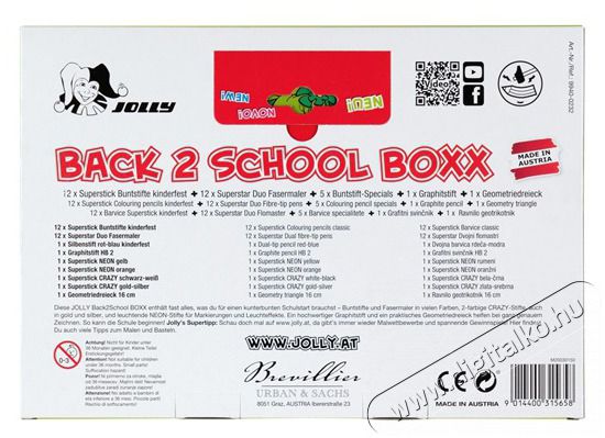 JOLLY Back To School All In Boxx 31 darabos iskolakezdő k&eacute;szlet H&aacute;ztart&aacute;s / Otthon / K&uuml;lt&eacute;r - J&aacute;t&eacute;k / Sport - Kieg&eacute;sz&iacute;tő - 518039
