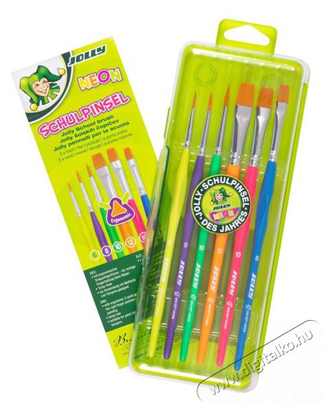 JOLLY Neon 6 darabos ergon&oacute;mikus fog&oacute;s ecsetk&eacute;szlet Iroda &eacute;s sz&aacute;m&iacute;t&aacute;stechnika - Egy&eacute;b sz&aacute;m&iacute;t&aacute;stechnikai term&eacute;k - 518053