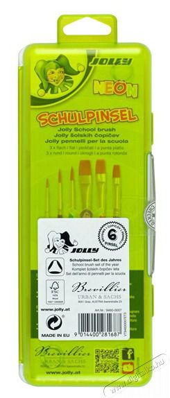 JOLLY Neon 6 darabos ergon&oacute;mikus fog&oacute;s ecsetk&eacute;szlet Iroda &eacute;s sz&aacute;m&iacute;t&aacute;stechnika - Egy&eacute;b sz&aacute;m&iacute;t&aacute;stechnikai term&eacute;k - 518053