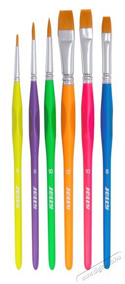 JOLLY Neon 6 darabos ergon&oacute;mikus fog&oacute;s ecsetk&eacute;szlet Iroda &eacute;s sz&aacute;m&iacute;t&aacute;stechnika - Egy&eacute;b sz&aacute;m&iacute;t&aacute;stechnikai term&eacute;k - 518053