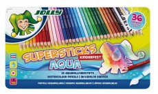 JOLLY Superstick Kinderfest Aqua 36 darabos színesceruza készlet Háztartás / Otthon / Kültér - Játék / Sport - Kiegészítő - 518042