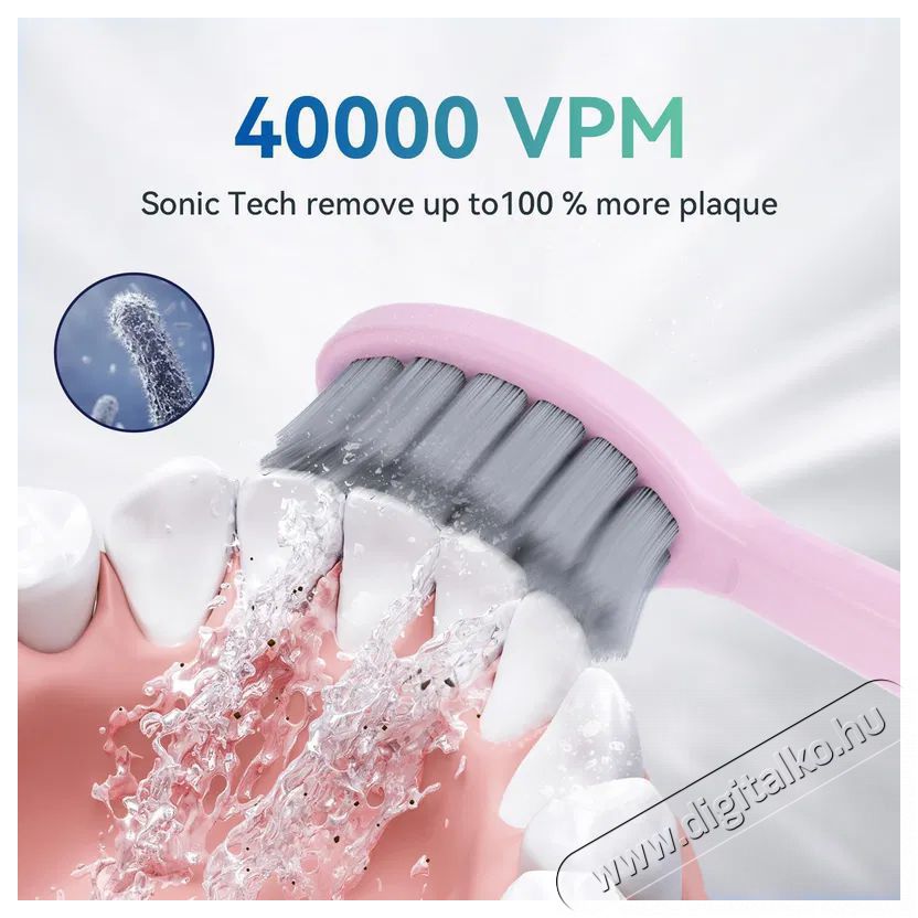 JTF P200 Pink, utaz&oacute;tok, 6 db p&oacute;tfej Elektromos fogkefe Sz&eacute;ps&eacute;g&aacute;pol&aacute;s / Eg&eacute;szs&eacute;g - Sz&aacute;j / fog &aacute;pol&aacute;s - Elektromos fogkefe - 525068