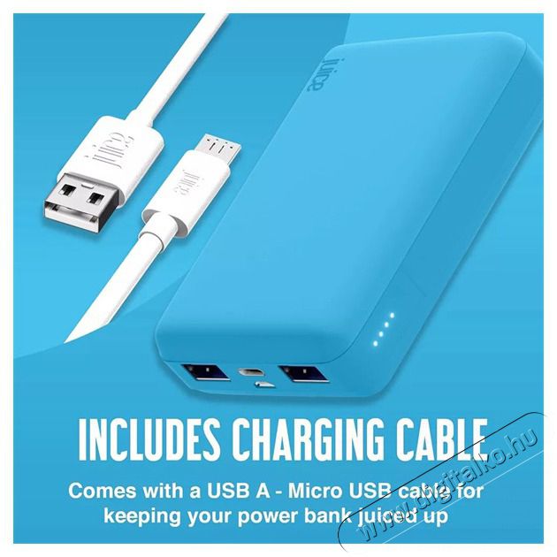 Juice JUI-PBANK-3-ECO-AQA ECO 3 10000mAh 15W vil&aacute;gosk&eacute;k power bank Mobil / Kommunik&aacute;ci&oacute; / Smart - Powerbank / K&uuml;lső akkumul&aacute;tor &eacute;s t&ouml;ltő - 496869