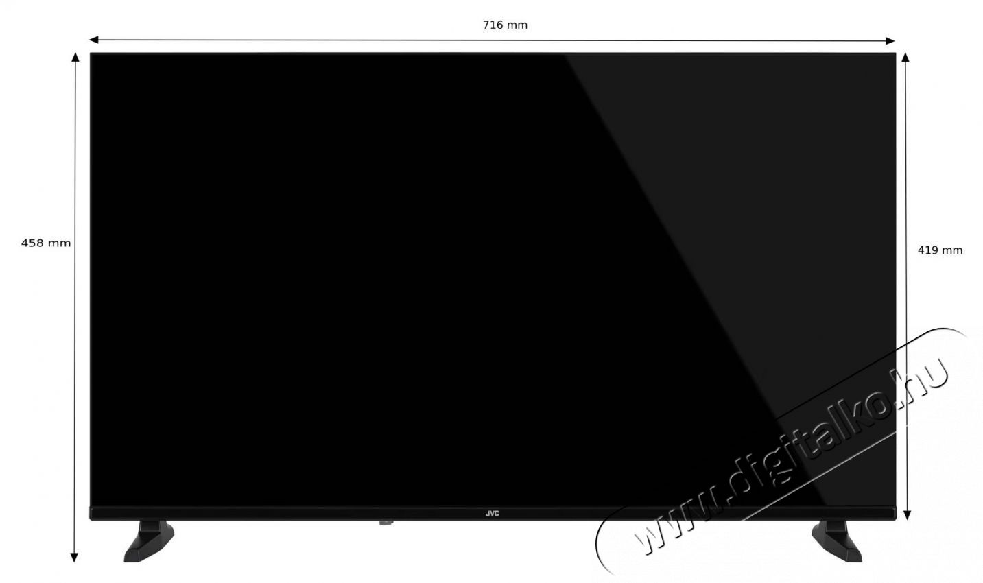 JVC 32VDH2500 LED telev&iacute;zi&oacute;, 80 cm, Smart, HD, D energiaoszt&aacute;ly Telev&iacute;zi&oacute;k - Plazma telev&iacute;zi&oacute; - 535363
