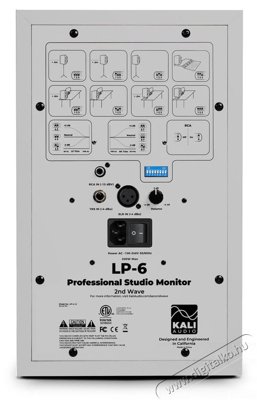 KALI AUDIO LP-6 White V2 Audio-Video / Hifi / Multim&eacute;dia - Hangfal - Hangfalszett - Studio / zenekari hangfal - 522199