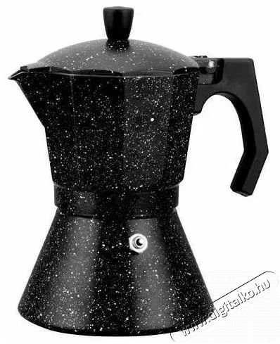 Kamille Moka eszpressz&oacute;, 300 ml, fekete m&aacute;rv&aacute;ny Konyhai term&eacute;kek - K&aacute;v&eacute;főző / k&aacute;v&eacute;&ouml;rlő / kieg&eacute;sz&iacute;tő - Kotyog&oacute; k&aacute;v&eacute;főző - 525085