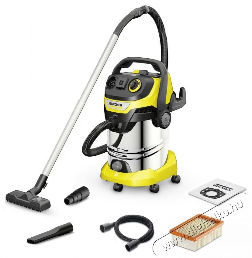 Karcher WD 6 P S V-30/8/22/T Multifunkci&oacute;s porsz&iacute;v&oacute;, 1300 W, 30 l, Nedves &eacute;s sz&aacute;raz sz&iacute;v&aacute;s, S&aacute;rga/Fekete H&aacute;ztart&aacute;s / Otthon / K&uuml;lt&eacute;r - Porsz&iacute;v&oacute; / takar&iacute;t&oacute;g&eacute;p - Porzs&aacute;k n&eacute;lk&uuml;li porsz&iacute;v&oacute; - 536953
