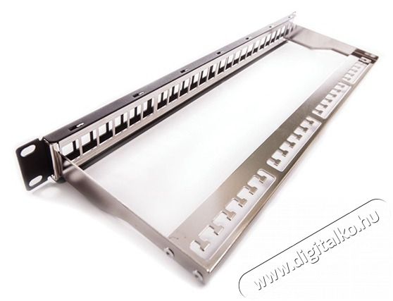 KELine KE-Line Patch panel 1U, fekete, &uuml;res, 24 db keystone jack sz&aacute;m&aacute;ra Iroda &eacute;s sz&aacute;m&iacute;t&aacute;stechnika - H&aacute;l&oacute;zat - H&aacute;l&oacute;zati kieg&eacute;sz&iacute;tő - 396251