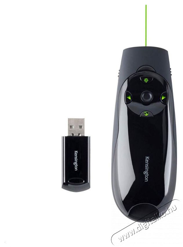 Kensington vezet&eacute;k n&eacute;lk&uuml;li z&ouml;ld l&eacute;zer prezent&aacute;ci&oacute;s t&aacute;vir&aacute;ny&iacute;t&oacute; Iroda &eacute;s sz&aacute;m&iacute;t&aacute;stechnika - Egy&eacute;b sz&aacute;m&iacute;t&aacute;stechnikai term&eacute;k - 396684