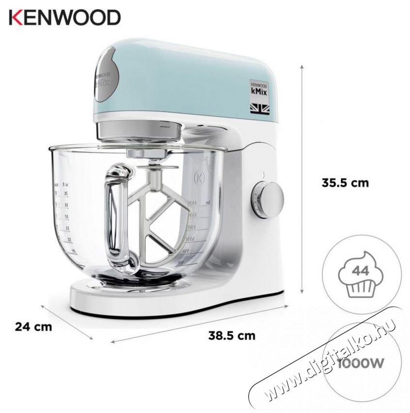 Kenwood kMix KMX754APB konyhai robotg&eacute;p Konyhai term&eacute;kek - Konyhai kisg&eacute;p (elők&eacute;sz&iacute;t&eacute;s / feldolgoz&aacute;s) - Konyhai robotg&eacute;p - 505172
