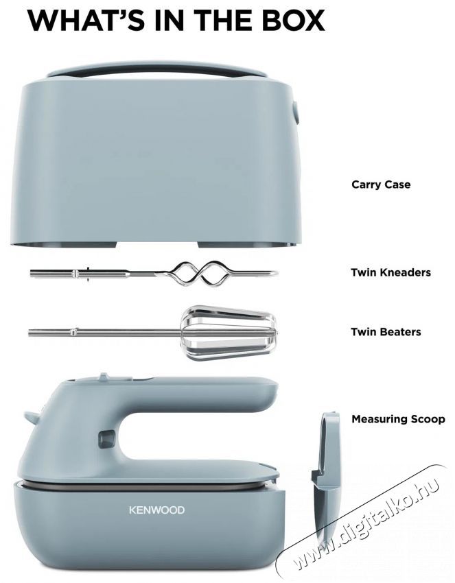 Kenwood QUICKMIX GO HMP40.000GY K&eacute;zi mixer Konyhai term&eacute;kek - Konyhai kisg&eacute;p (elők&eacute;sz&iacute;t&eacute;s / feldolgoz&aacute;s) - K&eacute;zi mixer - 505487