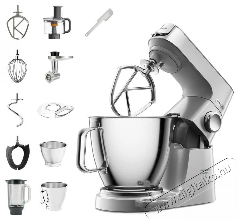 Kenwood KM Titanium Chef Baker XL KVL85.594.SI Konyhai term&eacute;kek - Konyhai kisg&eacute;p (elők&eacute;sz&iacute;t&eacute;s / feldolgoz&aacute;s) - Konyhai robotg&eacute;p - 511311