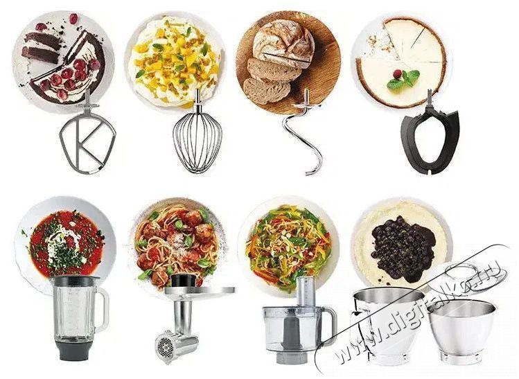 Kenwood KM Titanium Chef Baker XL KVL85.594.SI Konyhai term&eacute;kek - Konyhai kisg&eacute;p (elők&eacute;sz&iacute;t&eacute;s / feldolgoz&aacute;s) - Konyhai robotg&eacute;p - 511311