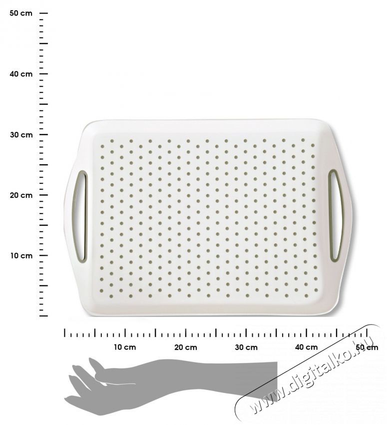 Kesper Műanyag, cs&uacute;sz&aacute;smentes feh&eacute;r t&aacute;lal&oacute;t&aacute;lca 45,5 x 32 cm Konyhai term&eacute;kek - Konyhai eszk&ouml;z - Egy&eacute;b konyhai eszk&ouml;z - 503727
