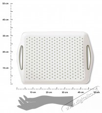 Kesper Műanyag, cs&uacute;sz&aacute;smentes feh&eacute;r t&aacute;lal&oacute;t&aacute;lca 45,5 x 32 cm Konyhai term&eacute;kek - Konyhai eszk&ouml;z - Egy&eacute;b konyhai eszk&ouml;z - 503727