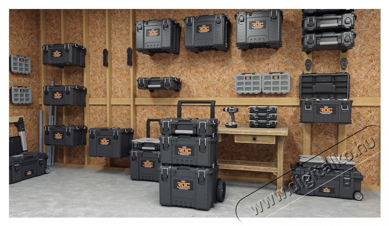 Keter ROC Pro Gear 2.0 szersz&aacute;mosl&aacute;da, műanyag, 16.10L, fekete H&aacute;ztart&aacute;s / Otthon / K&uuml;lt&eacute;r - Szersz&aacute;m - Kieg&eacute;sz&iacute;tő, tartoz&eacute;k - 535386