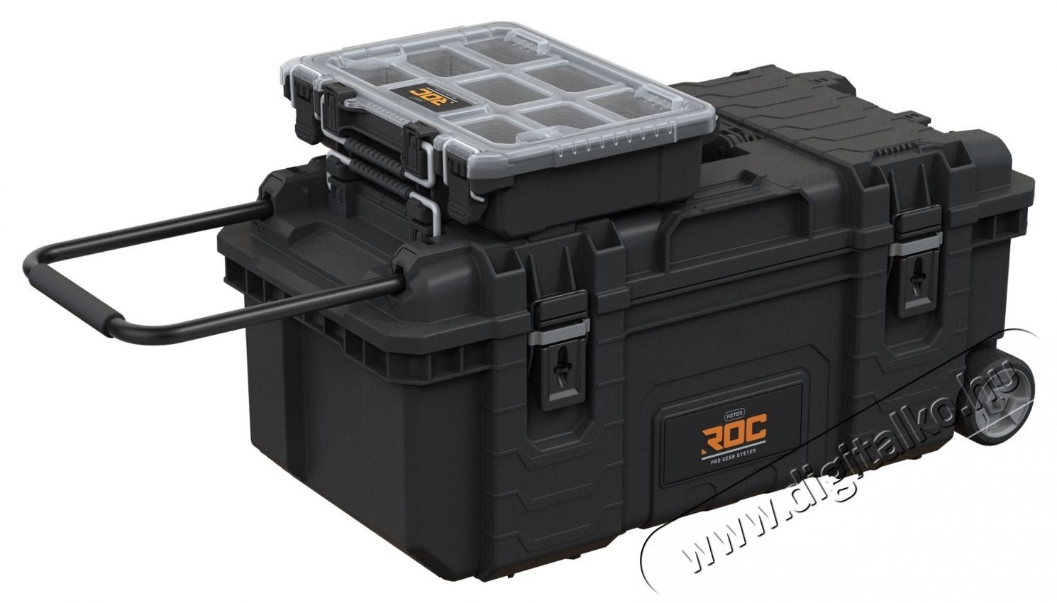 Keter ROC Pro Gear mobil szersz&aacute;mos doboz, műanyag, 45,36L, fekete H&aacute;ztart&aacute;s / Otthon / K&uuml;lt&eacute;r - Szersz&aacute;m - Egy&eacute;b szersz&aacute;m - 535389