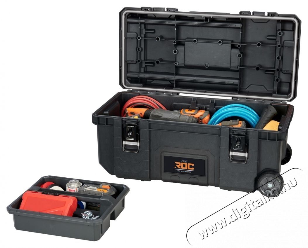 Keter ROC Pro Gear mobil szersz&aacute;mos doboz, műanyag, 45,36L, fekete H&aacute;ztart&aacute;s / Otthon / K&uuml;lt&eacute;r - Szersz&aacute;m - Egy&eacute;b szersz&aacute;m - 535389
