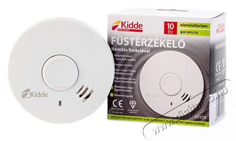 KIDDE 10Y29 be&eacute;p&iacute;tett l&iacute;tium akkumul&aacute;torral/hang- &eacute;s f&eacute;nyjelz&eacute;ssel/kompakt optikai f&uuml;st&eacute;rz&eacute;kelő H&aacute;ztart&aacute;s / Otthon / K&uuml;lt&eacute;r - Biztons&aacute;gtechnika - F&uuml;st- &eacute;s sz&eacute;n-monoxid &eacute;rz&eacute;kelő - 439737