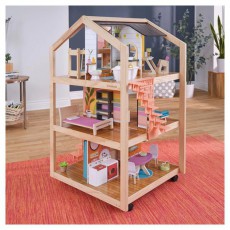 KIDKRAFT Boho Naturals stílusos babaház Háztartás / Otthon / Kültér - Játék / Sport - Játékfigura - 514093