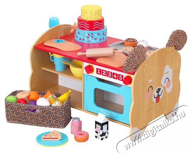 KIDKRAFT Foody Friends kutyusos kiskonyha H&aacute;ztart&aacute;s / Otthon / K&uuml;lt&eacute;r - J&aacute;t&eacute;k / Sport - Baba j&aacute;t&eacute;k - 514115