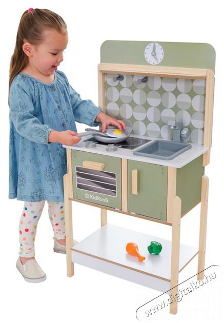 KIDKRAFT Time to Cook j&aacute;t&eacute;kkonyha H&aacute;ztart&aacute;s / Otthon / K&uuml;lt&eacute;r - J&aacute;t&eacute;k / Sport - J&aacute;t&eacute;kfigura - 514095