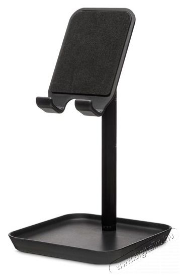 KIKKERLAND US216-BK fekete asztali telefontart&oacute; &aacute;llv&aacute;ny Mobil / Kommunik&aacute;ci&oacute; / Smart - Mobiltelefon kieg&eacute;sz&iacute;tő / tok - Tart&oacute; / r&ouml;gz&iacute;tő / &aacute;llv&aacute;ny - 414944