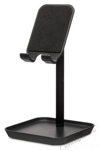 KIKKERLAND US216-BK fekete asztali telefontart&oacute; &aacute;llv&aacute;ny Mobil / Kommunik&aacute;ci&oacute; / Smart - Mobiltelefon kieg&eacute;sz&iacute;tő / tok - Tart&oacute; / r&ouml;gz&iacute;tő / &aacute;llv&aacute;ny - 414944