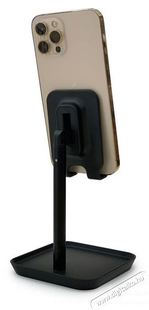 KIKKERLAND US216-BK fekete asztali telefontart&oacute; &aacute;llv&aacute;ny Mobil / Kommunik&aacute;ci&oacute; / Smart - Mobiltelefon kieg&eacute;sz&iacute;tő / tok - Tart&oacute; / r&ouml;gz&iacute;tő / &aacute;llv&aacute;ny - 414944