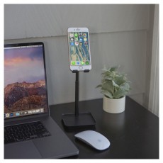 KIKKERLAND US216-BK fekete asztali telefontart&oacute; &aacute;llv&aacute;ny Mobil / Kommunik&aacute;ci&oacute; / Smart - Mobiltelefon kieg&eacute;sz&iacute;tő / tok - Tart&oacute; / r&ouml;gz&iacute;tő / &aacute;llv&aacute;ny - 414944