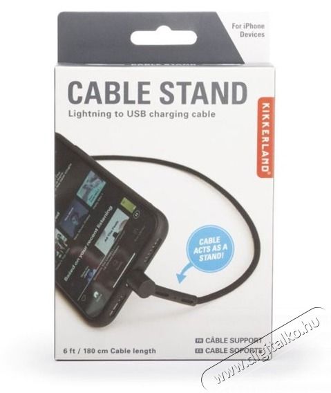 KIKKERLAND US200-EU Lightning > USB t&ouml;ltők&aacute;bel &eacute;s telefont&aacute;masz Iroda &eacute;s sz&aacute;m&iacute;t&aacute;stechnika - Egy&eacute;b sz&aacute;m&iacute;t&aacute;stechnikai term&eacute;k - 429054