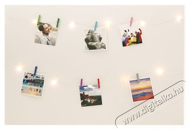 KIKKERLAND LT17-EU mini csipeszekkel f&eacute;nyk&eacute;ptart&oacute; f&eacute;nyf&uuml;z&eacute;r H&aacute;ztart&aacute;s / Otthon / K&uuml;lt&eacute;r - Vil&aacute;g&iacute;t&aacute;s / elektromoss&aacute;g - Hangulat teremtő vil&aacute;g&iacute;t&aacute;s - 446844