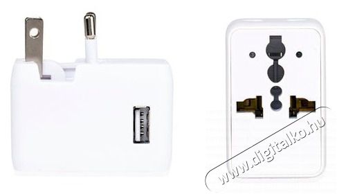 KIKKERLAND UL08-EU USB csatlakoz&oacute;val kocka utaz&oacute; h&aacute;l&oacute;zati adapter Iroda &eacute;s sz&aacute;m&iacute;t&aacute;stechnika - Egy&eacute;b sz&aacute;m&iacute;t&aacute;stechnikai term&eacute;k - 446782