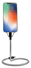 KIKKERLAND US212-EU USB/Lightning gooseneck kábel és telefontartó Mobil / Kommunikáció / Smart - Mobiltelefon kiegészítő / tok - Tartó / rögzítő / állvány - 444654