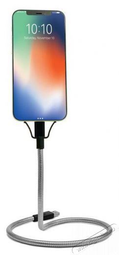 KIKKERLAND US212-EU USB/Lightning gooseneck k&aacute;bel &eacute;s telefontart&oacute; Mobil / Kommunik&aacute;ci&oacute; / Smart - Mobiltelefon kieg&eacute;sz&iacute;tő / tok - Tart&oacute; / r&ouml;gz&iacute;tő / &aacute;llv&aacute;ny - 444654