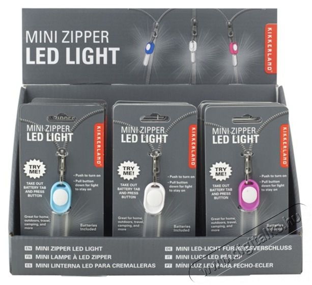 KIKKERLAND cipz&aacute;ros mini ledes l&aacute;mpa H&aacute;ztart&aacute;s / Otthon / K&uuml;lt&eacute;r - Vil&aacute;g&iacute;t&aacute;s / elektromoss&aacute;g - Zsebl&aacute;mpa / eleml&aacute;mpa - 448614