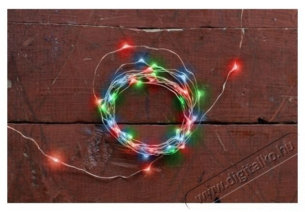 KIKKERLAND huzal jellegű r&eacute;z/piros/z&ouml;ld/k&eacute;k f&eacute;nyf&uuml;z&eacute;r H&aacute;ztart&aacute;s / Otthon / K&uuml;lt&eacute;r - Vil&aacute;g&iacute;t&aacute;s / elektromoss&aacute;g - Led szalag / f&eacute;nyf&uuml;z&eacute;r - 448721