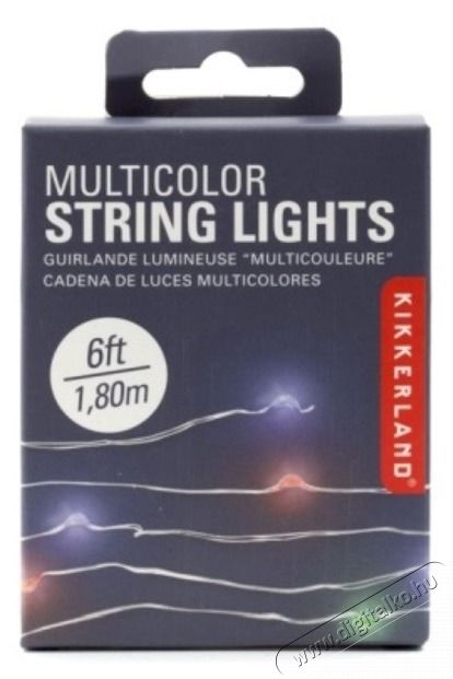 KIKKERLAND huzal jellegű r&eacute;z/piros/z&ouml;ld/k&eacute;k f&eacute;nyf&uuml;z&eacute;r H&aacute;ztart&aacute;s / Otthon / K&uuml;lt&eacute;r - Vil&aacute;g&iacute;t&aacute;s / elektromoss&aacute;g - Led szalag / f&eacute;nyf&uuml;z&eacute;r - 448721