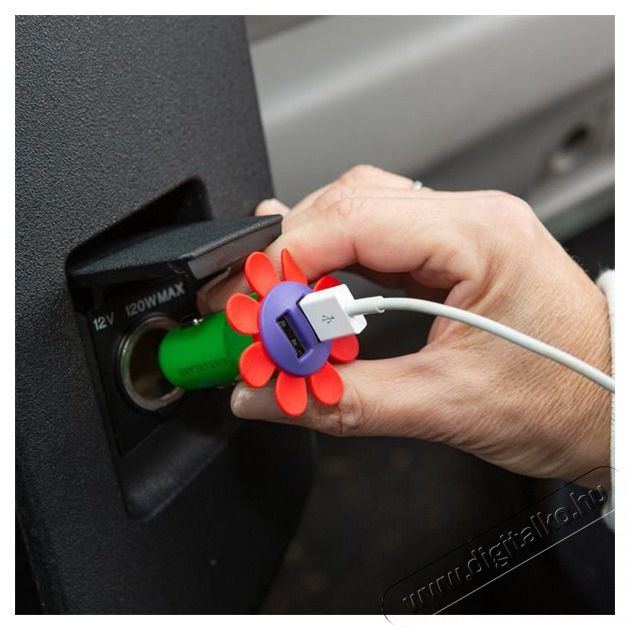 KIKKERLAND US215-EU 2xUSB vir&aacute;g form&aacute;j&uacute; aut&oacute;s t&ouml;ltő Aut&oacute;hifi / Aut&oacute; felszerel&eacute;s - Aut&oacute;s t&ouml;ltő / szivargy&uacute;jt&oacute; adapter - 449453
