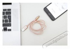 KIKKERLAND US142-RG-EU 1m-es r&oacute;zsasz&iacute;n Micro USB &eacute;s iPhone k&aacute;bel Iroda &eacute;s sz&aacute;m&iacute;t&aacute;stechnika - Sz&aacute;m&iacute;t&oacute;g&eacute;p tartoz&eacute;k - USB k&aacute;bel - 446966