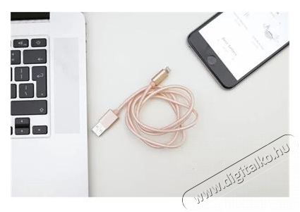 KIKKERLAND US142-RG-EU 1m-es r&oacute;zsasz&iacute;n Micro USB &eacute;s iPhone k&aacute;bel Iroda &eacute;s sz&aacute;m&iacute;t&aacute;stechnika - Sz&aacute;m&iacute;t&oacute;g&eacute;p tartoz&eacute;k - USB k&aacute;bel - 446966