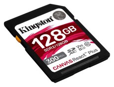 Kingston 128GB SD Canvas React Plus (SDR2/128GB) Mem&oacute;riak&aacute;rtya Mem&oacute;ria k&aacute;rtya / Pendrive - SD / SDHC / SDXC k&aacute;rtya - 385344