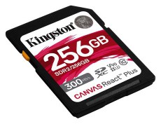 Kingston Canvas React Plus SDXC Class 10 UHS-II U3 (SDR2/256GB) Mem&oacute;riak&aacute;rtya Mem&oacute;ria k&aacute;rtya / Pendrive - SD / SDHC / SDXC k&aacute;rtya - 385345