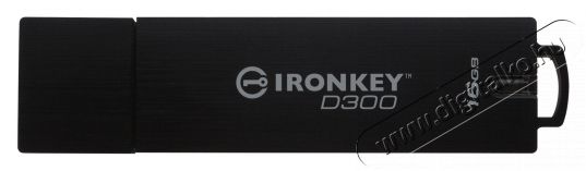 Kingston 16GB USB3.0 IronKey D300 Managed Encrypted FIPS Mem&oacute;ria k&aacute;rtya / Pendrive - Flash memory - 320288