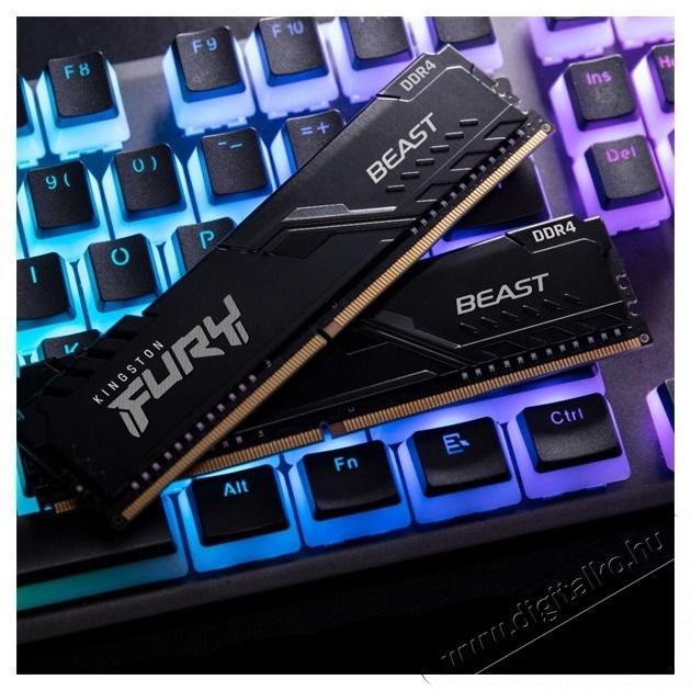 Kingston 16GB/3200MHz DDR-4 1Gx8 FURY Beast Black (KF432C16BB1/16) mem&oacute;ria Iroda &eacute;s sz&aacute;m&iacute;t&aacute;stechnika - Sz&aacute;m&iacute;t&oacute;g&eacute;p tartoz&eacute;k - Mem&oacute;ria - 441945