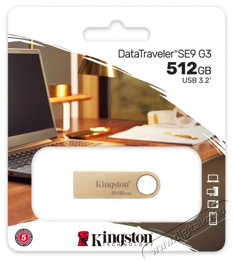 Kingston DataTraveler SE9 (Gen 3) 512GB Mem&oacute;ria k&aacute;rtya / Pendrive - Pendrive - 503358