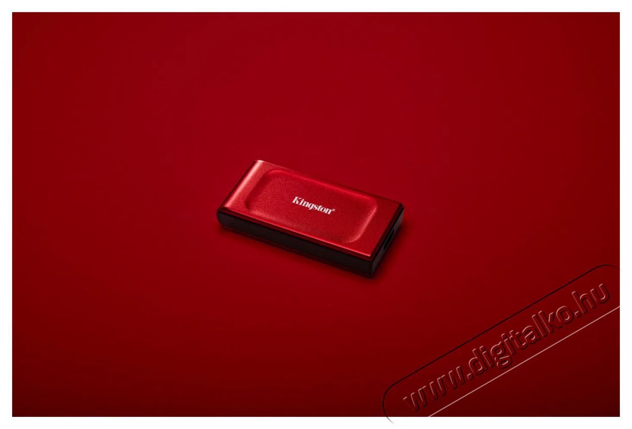 Kingston XS1000 SSD 2TB, piros Iroda &eacute;s sz&aacute;m&iacute;t&aacute;stechnika - Adatt&aacute;rol&oacute; / merevlemez - K&uuml;lső SSD - 503357