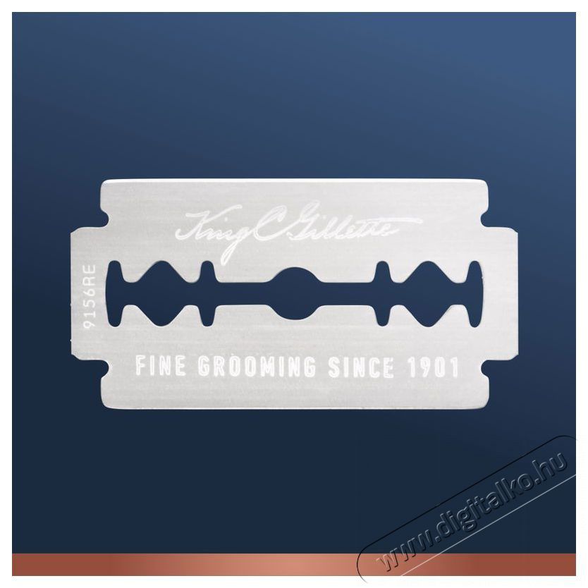 KING C. GILLETTE Double Edge + 5 db fej Sz&eacute;ps&eacute;g&aacute;pol&aacute;s / Eg&eacute;szs&eacute;g - Szőrtelen&iacute;tő / borotva - F&eacute;rfi borotva - 518852