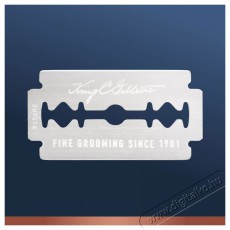 KING C. GILLETTE Double Edge + 5 db fej Sz&eacute;ps&eacute;g&aacute;pol&aacute;s / Eg&eacute;szs&eacute;g - Szőrtelen&iacute;tő / borotva - F&eacute;rfi borotva - 518852